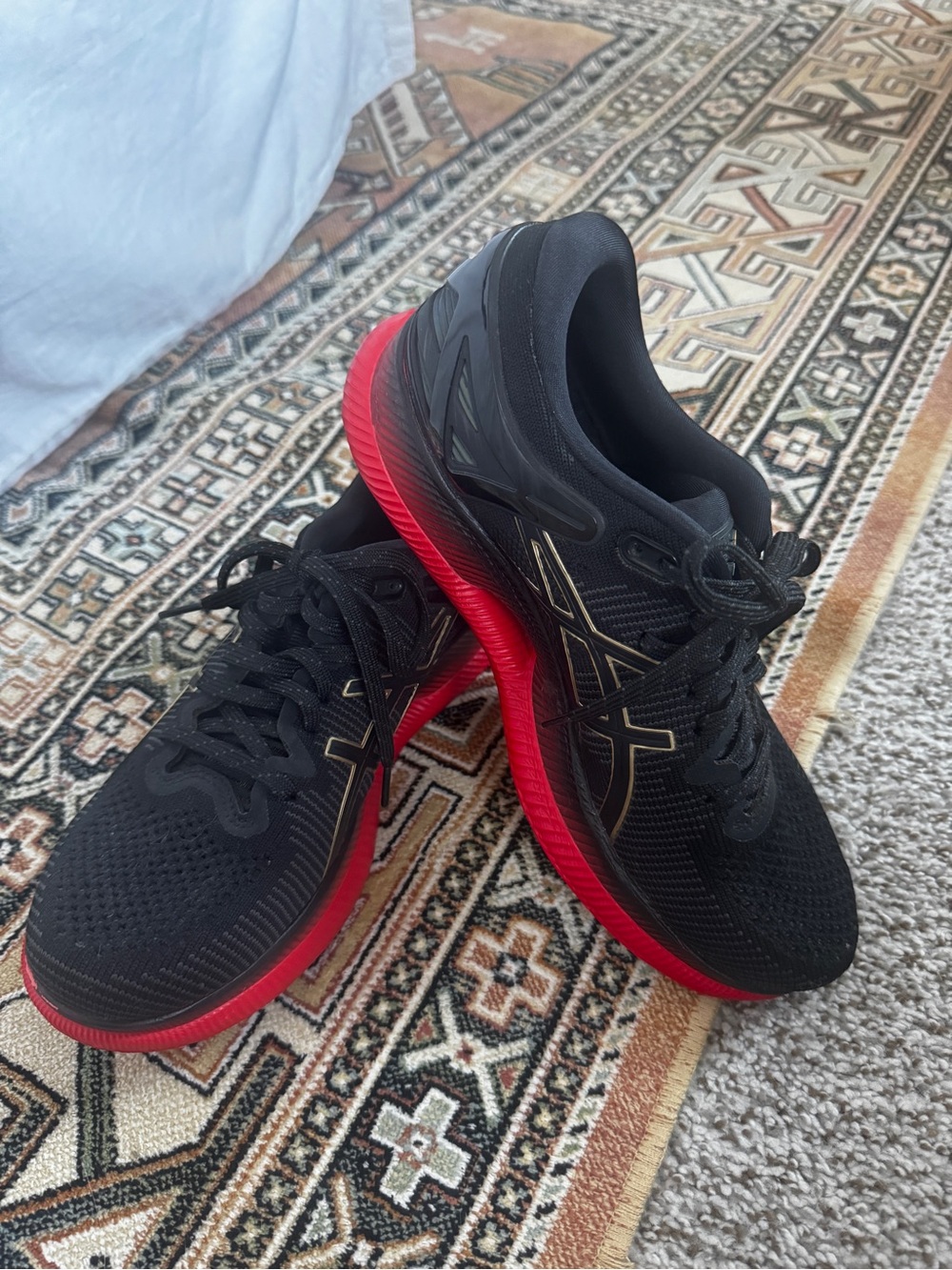 Asics MetaRide Black and Red Sneakers Performance Design